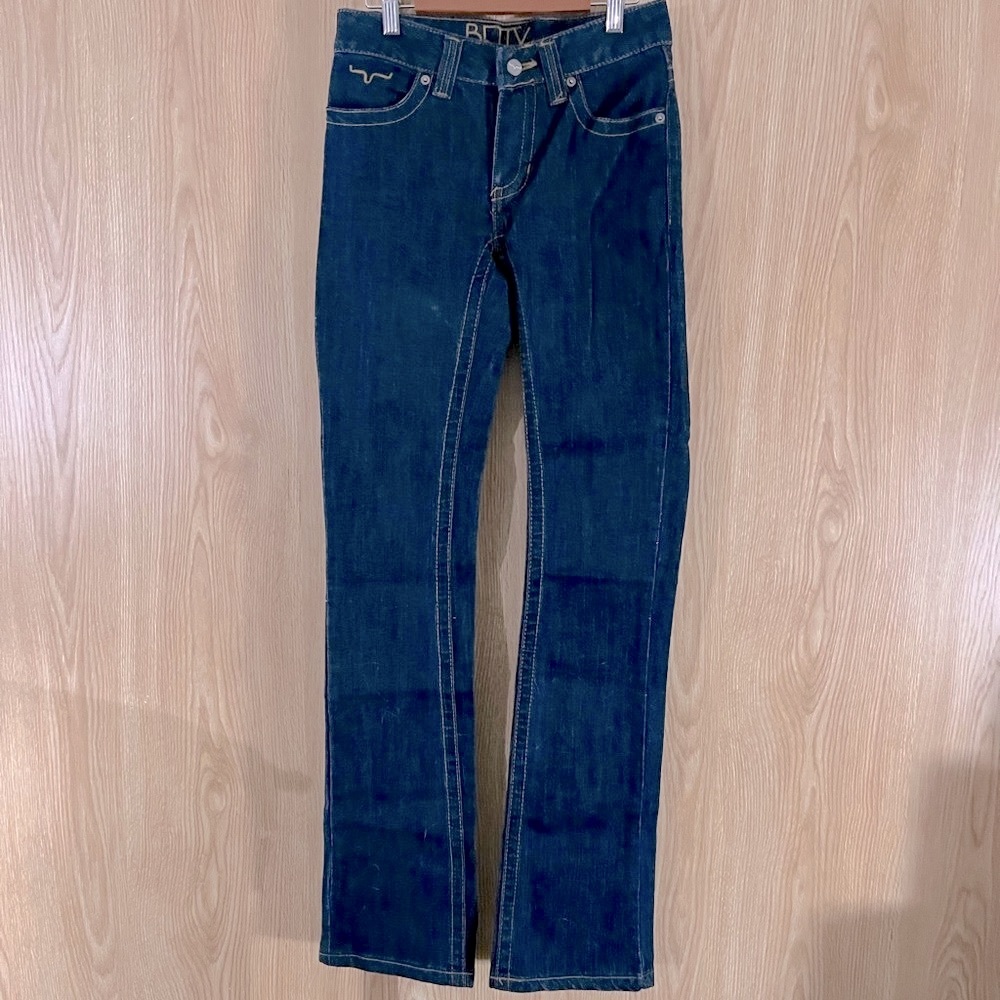 Kimes Ranch Women's Straight Leg Jeans - Dark Blue